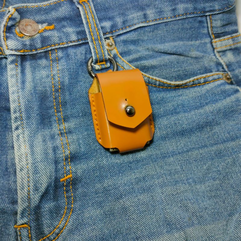 sarung zippo kulit asli case zippo wadah pemantik api paneker