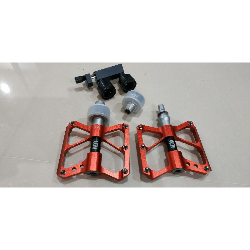 Pedal QR ION Quick Release Bearing include Bracket Dudukan untuk Sepeda Lipat MTB RB Best Seller