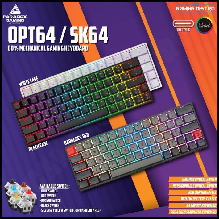 Paradox Ghost Opt 64 / Sk64 Rgb Mechanical Gaming Keyboard
