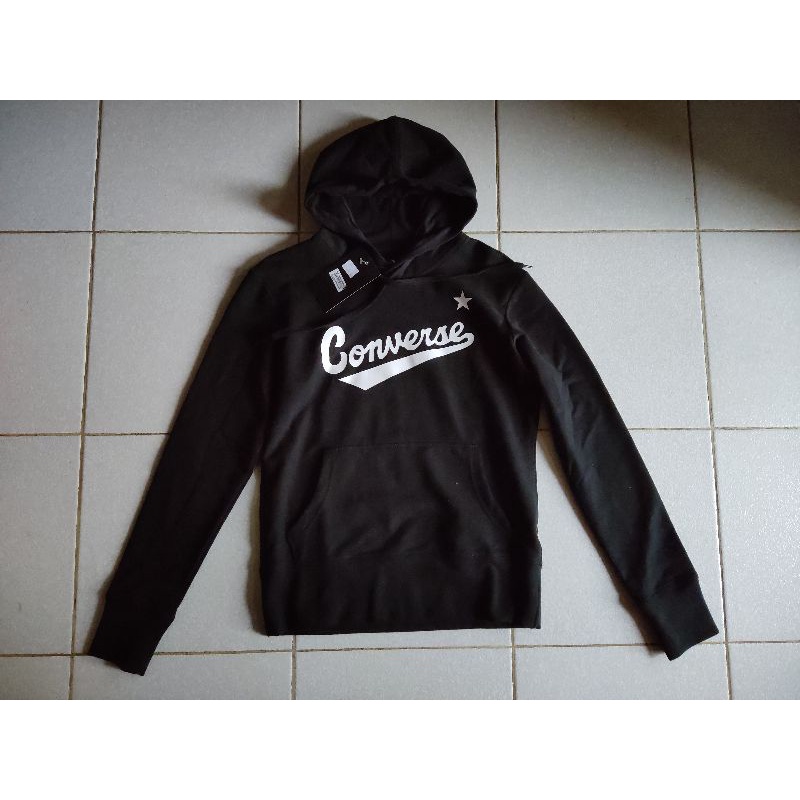 Pullover Hoodie Converse Nova Women's - Black
