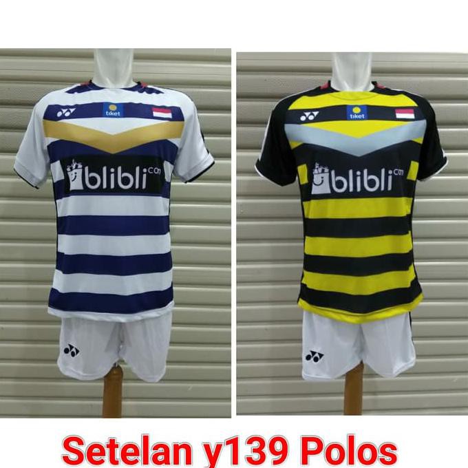 Setelan Kaos Bulutangkis / Baju Badminton Yonex Y139 Polos