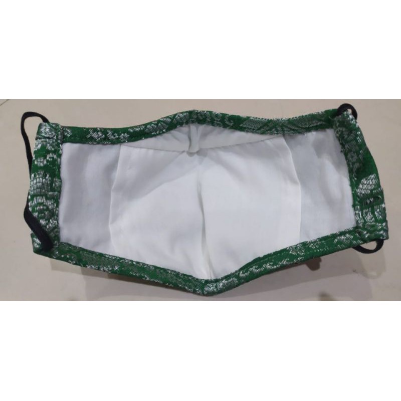 Masker Kain Batik Tenun 3ply with airvalve by Masker Studio