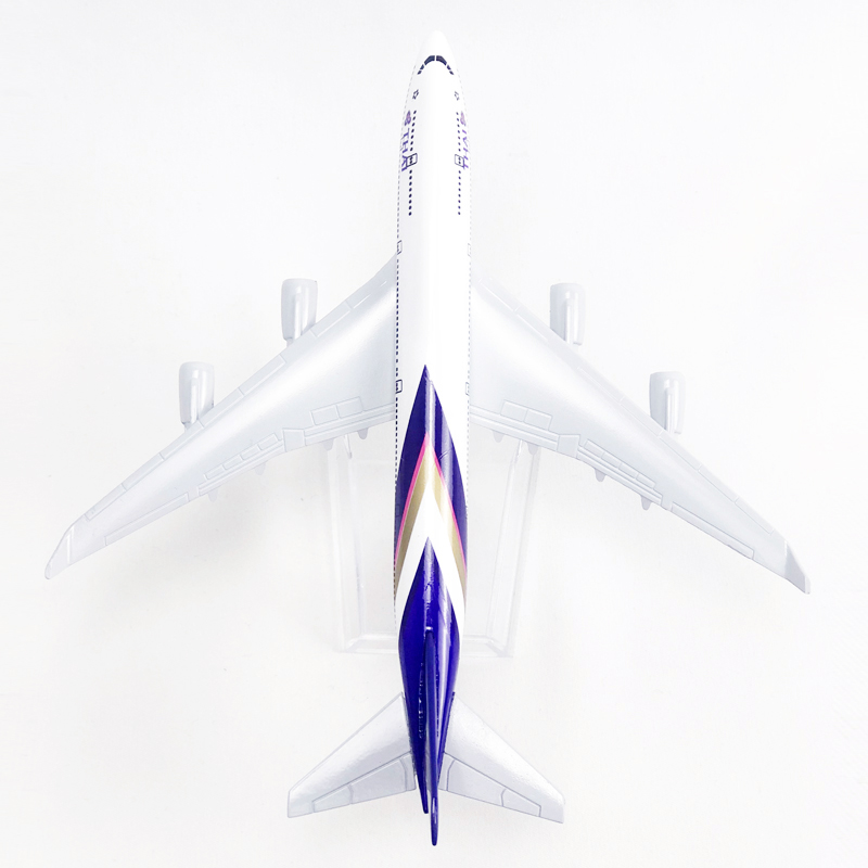 Thai Airways Boeing 747model Pesawat Die-cast Alloy Metal B747 Pesawat Airways Model Mainan 16CM