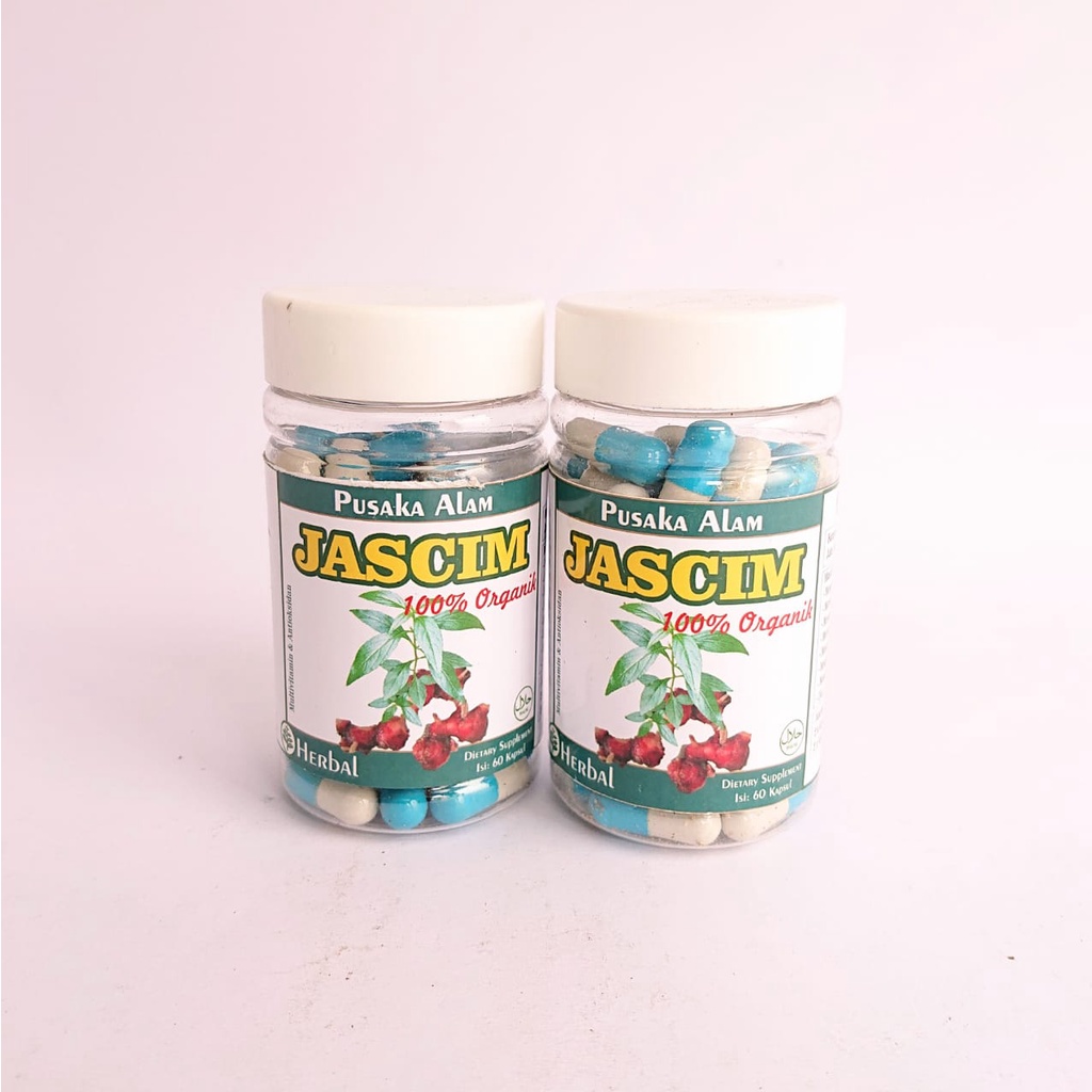 

Waterpedia Kapsul Obat Herbal JASCIM Multivitamin dan Antioksidan Pusaka Alam 60 Capsul