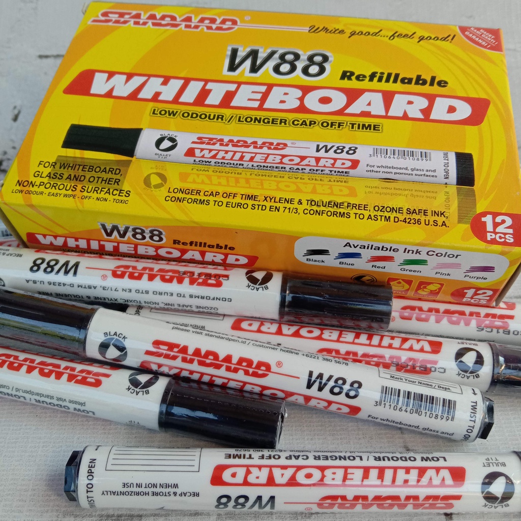 

Standard Spidol Besar Whiteboard Papan Tulis W-88 Bisa Dihapus Murah