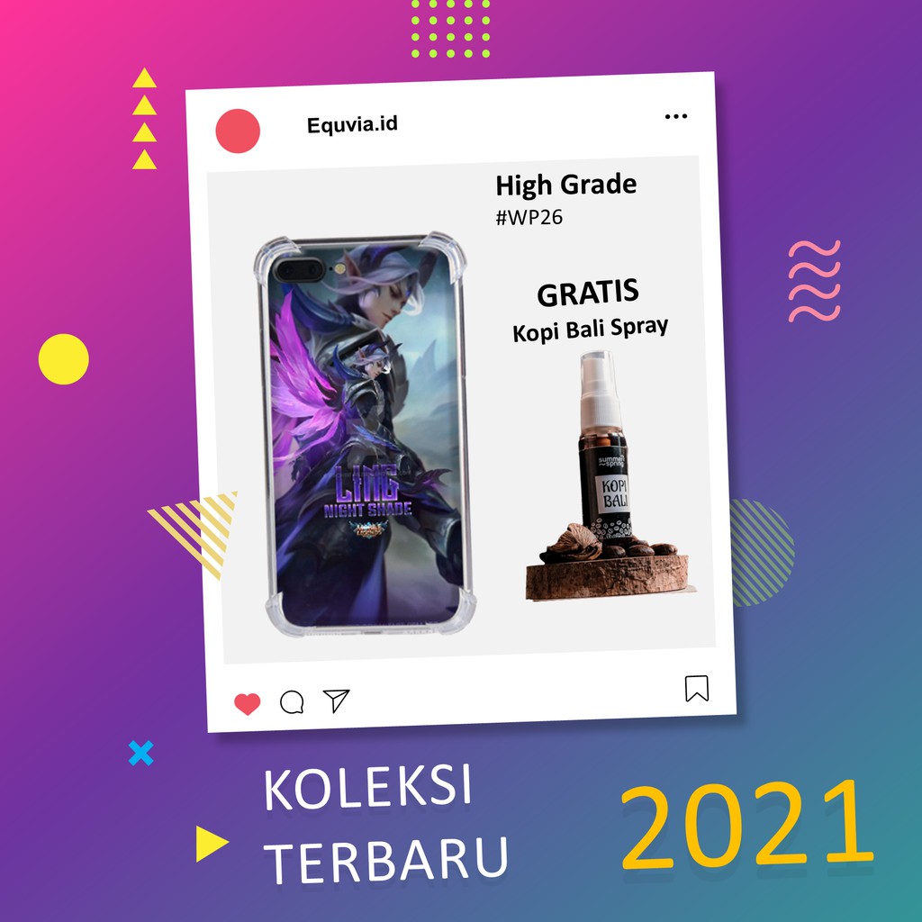 Custom Case iPhone X - Anticrack High Grade Custom Gratis Pengharum Kopi Bali