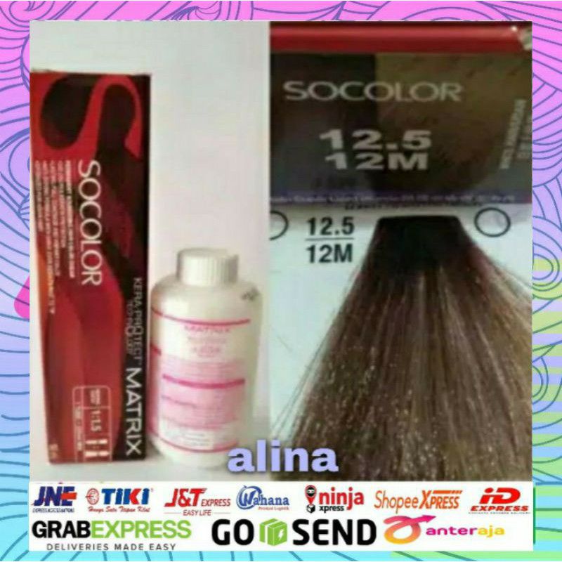 cat rambut MATRIX SOCOLOR 12.5 + OXYDANT 135ml