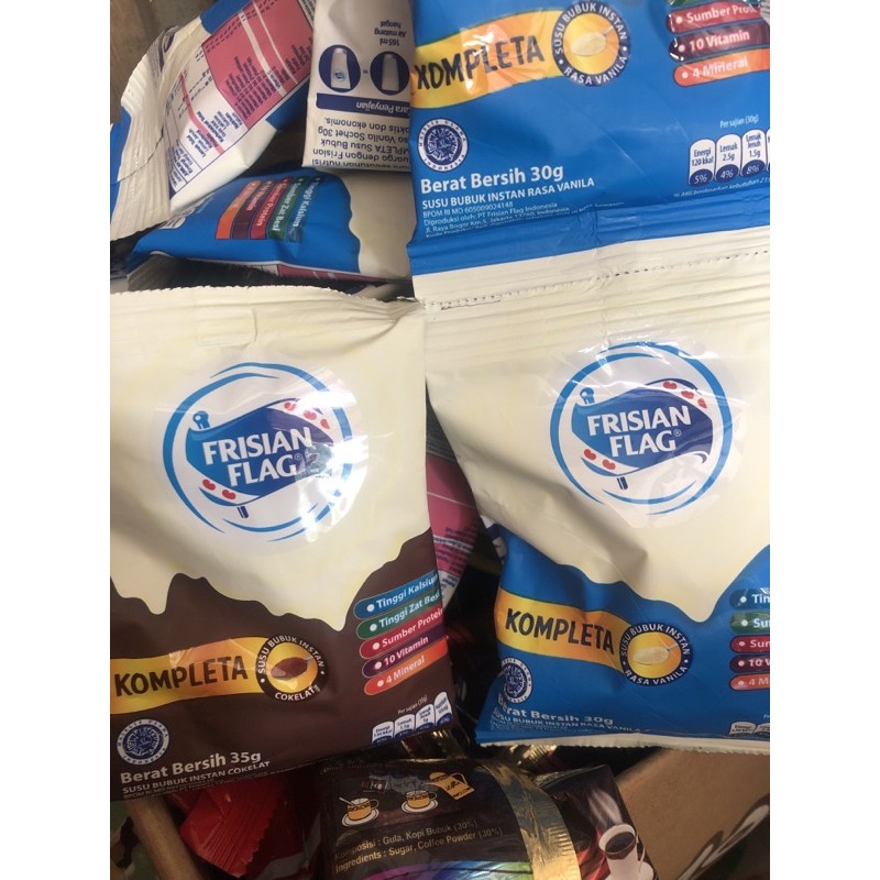 Frisian Flag Susu Bendera Bubuk Sachet Pcs Shopee Indonesia