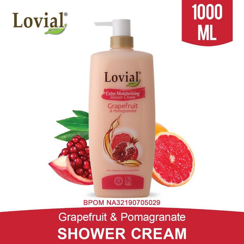LOVIAL Shower Cream Grapefruit&amp;Pomegranate 1000ML