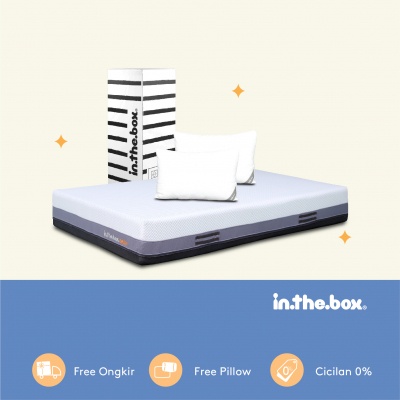 Kasur Springbed  200×180×160/140×120×100 INTHEBOX Dash – Kasur Raffi Ahmad, Pocket Spring, Orthopedi