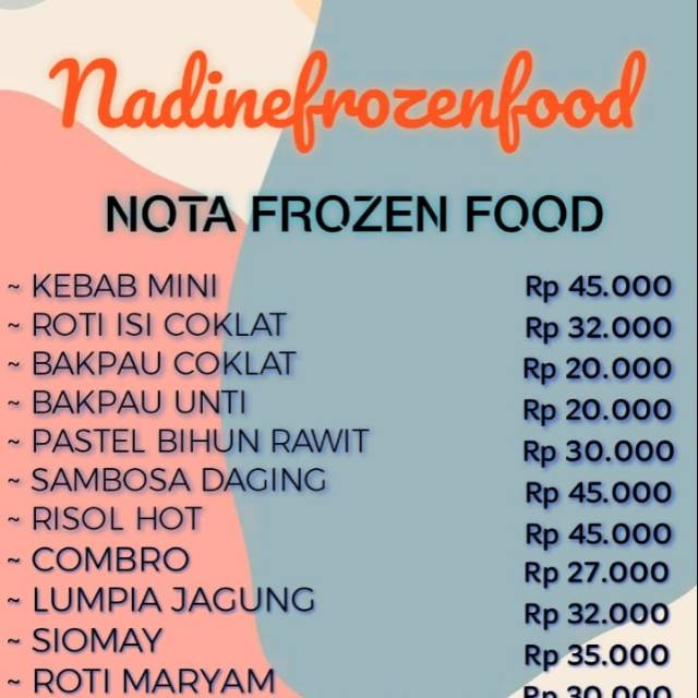 

Nota live nadine frozen food