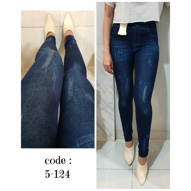 Kellia Legging, LEGGING LEBARAN SUPER CANTIK FIT XL LP 60-100 PJNG 90 BAHAN DENIM SPNDEX IMPORT TERMURAH OOTD