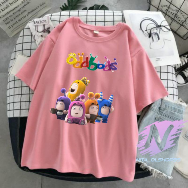 kaos oddbods baju kaos anak kartun oddbods