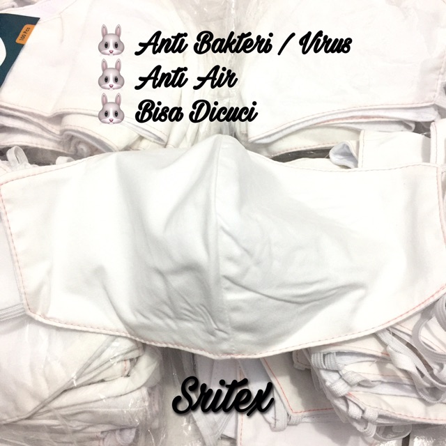 Masker Kain Sritex Anti Bakteri &amp; Anti Air Bisa Dicuci