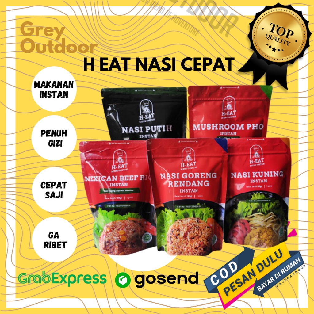 

H-EAT Makanan Instan Nasi Instan Ransum Makanan Cepat Saji