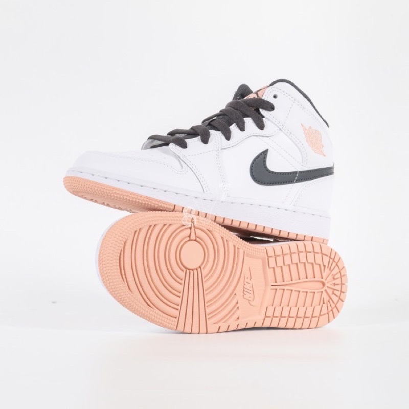 Air Jordan 1 Mid White Arctic Orange