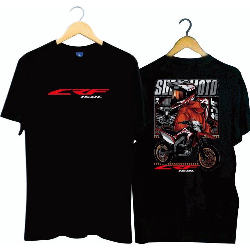 JEBER KAOS HONDA CRF 150L SUPERMOTO / BAJU MOTOR HONDA CRF ADVENTURE INDONESIA