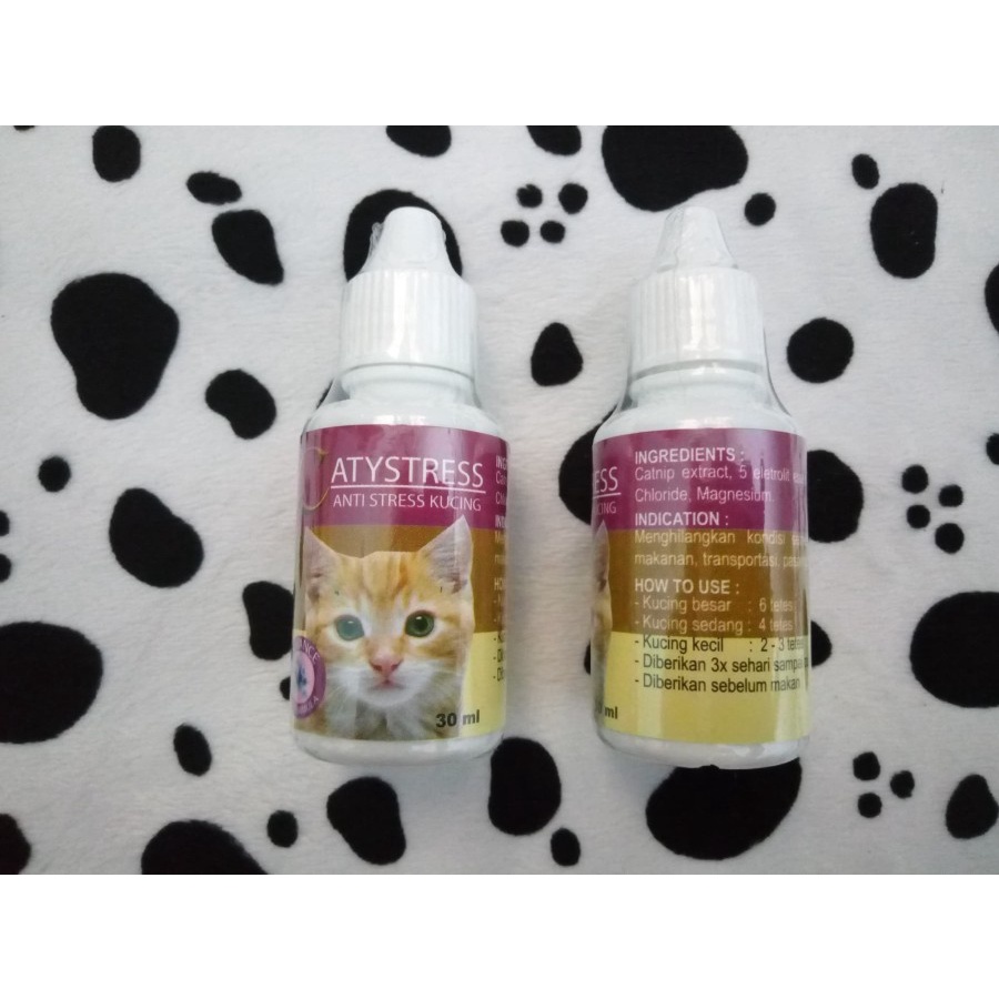 CatyStress 30ml - Obat Anti Stress Pada Kucing Obat Mabuk Perjalanan