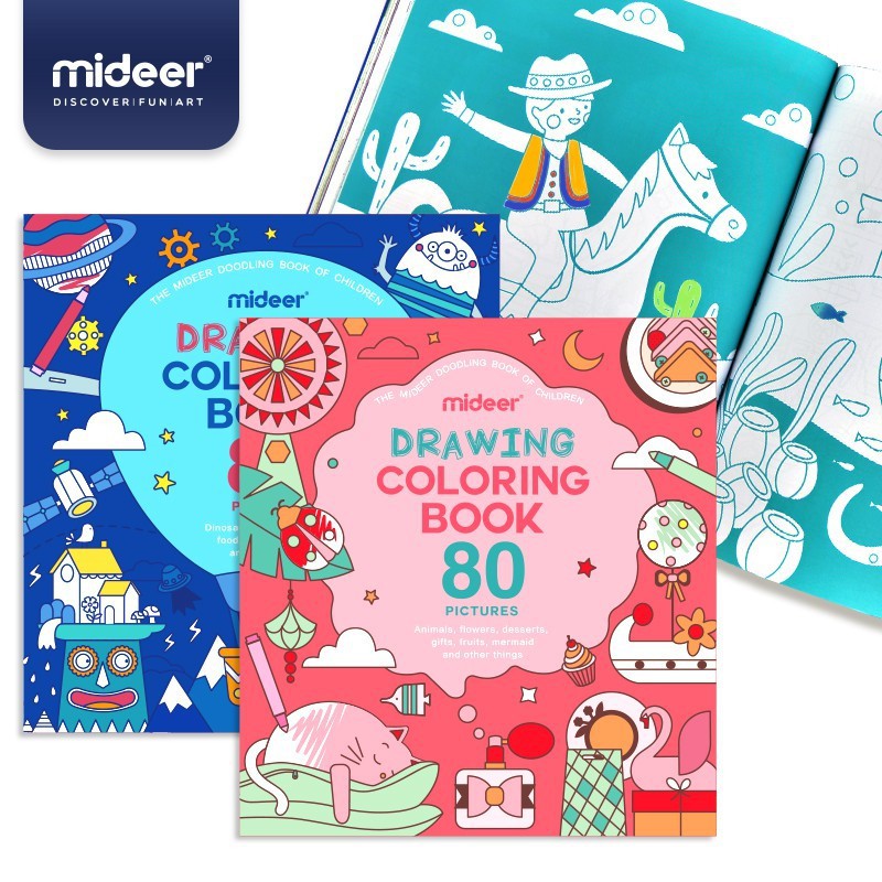 Mideer coloring book 80 pictures