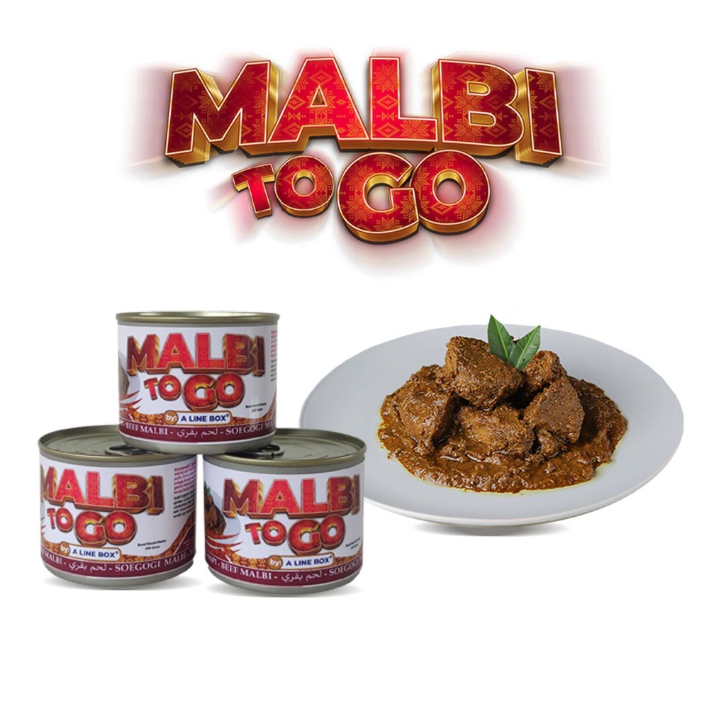 

Daging Malbi ALINEBOX Kaleng Khas Palembang - Malbi To Go A Line Box