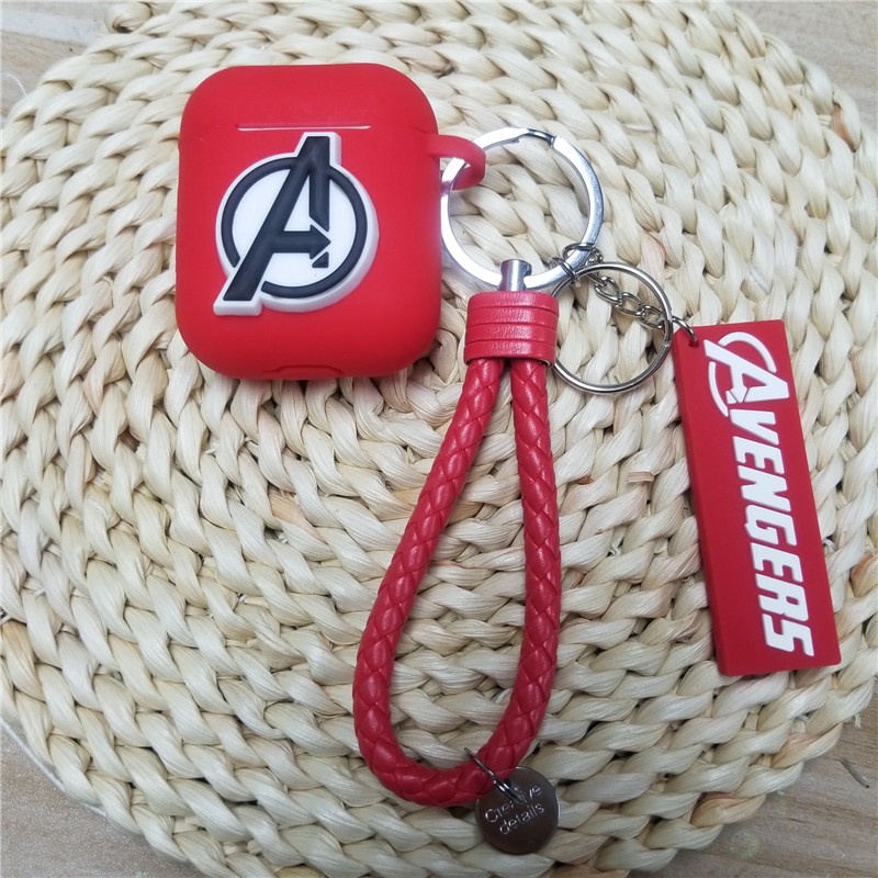 Casing Kartun Marvel Kompatibel Untuk Airpods1 2 3 Cover Pelindung Silikon