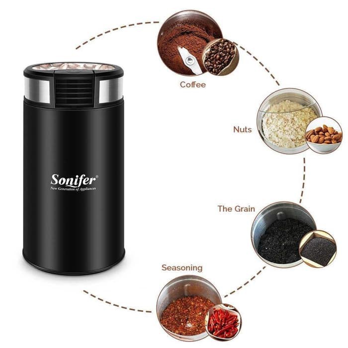 GILINGAN BIJI KOPI KACANG BUMBU MINI COFFEE GRINDER SONIFER SF-3526