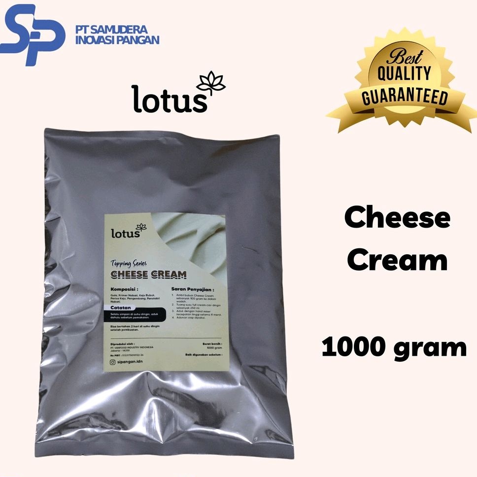 

Lotus Macchiato Cheese Cream - Premix Topping Minuman / Cheese Foam