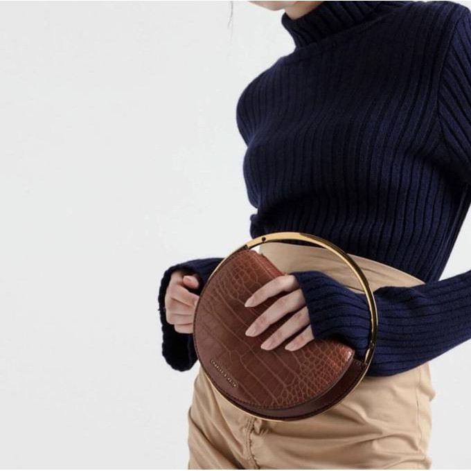 Tas Selempang Murah Wanita CK Charless n Keith 582 Sling Round Bag Ori