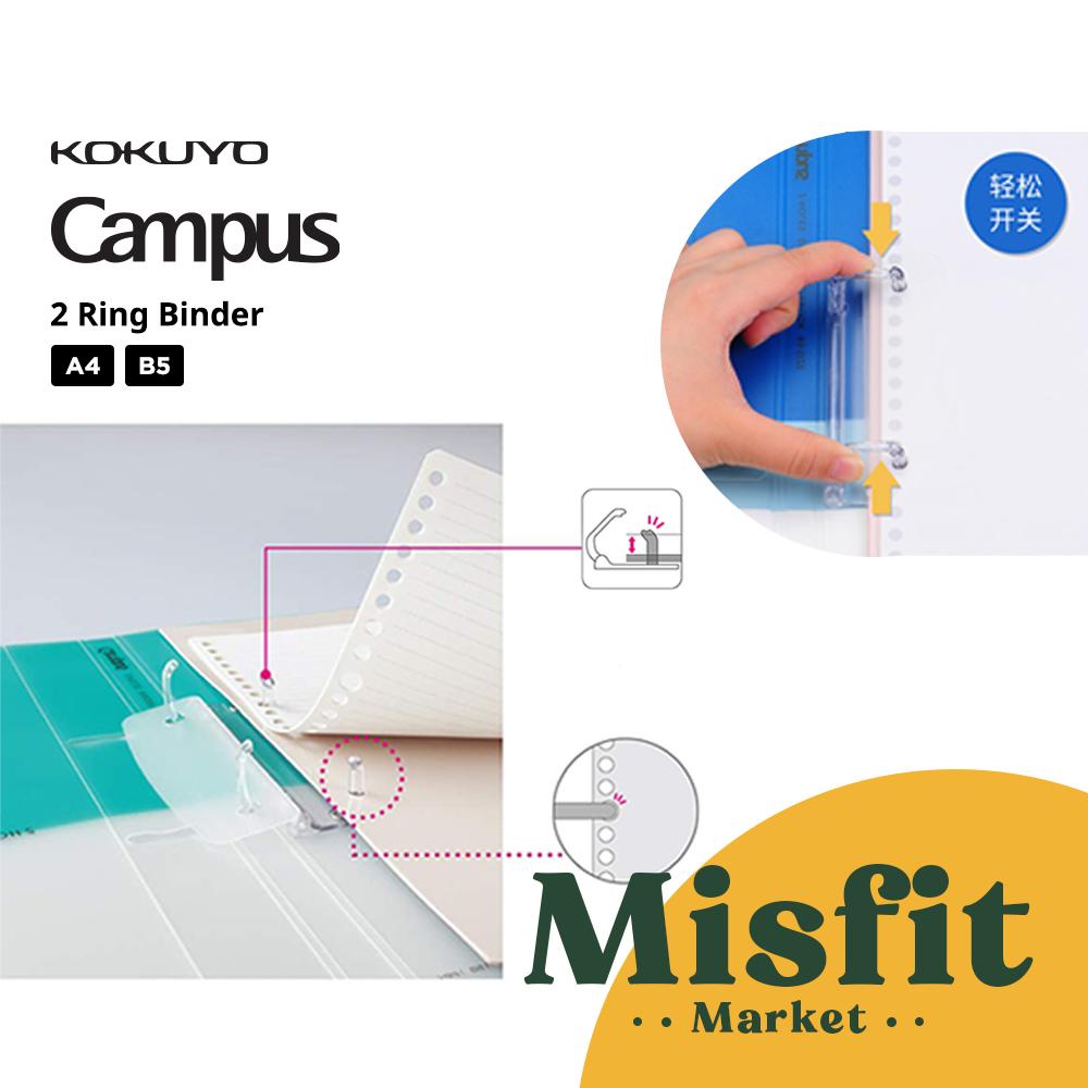 

Promo Kokuyo Campus 2-Ring Binder Notebook Loose Leaf File Folder A4 B5