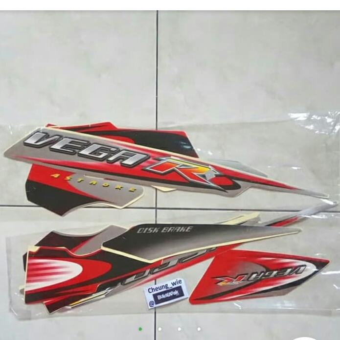 striping yamaha vega r new 2006 silver merah