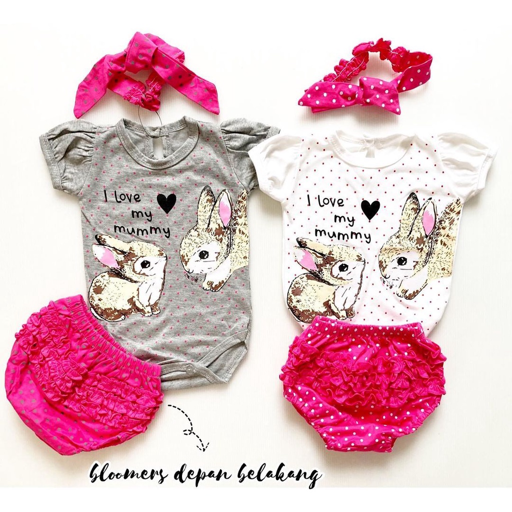 Hampers DOMINIKA / TSUM / MOCHI Baju Jumper Giftset Kado Lahiran Pakaian Anak Bayi Perempuan Laki Terlaris Murah-3
