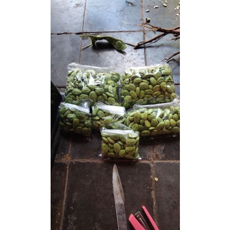 

buah pete petai kupas asli dari pati baru petik 250gram