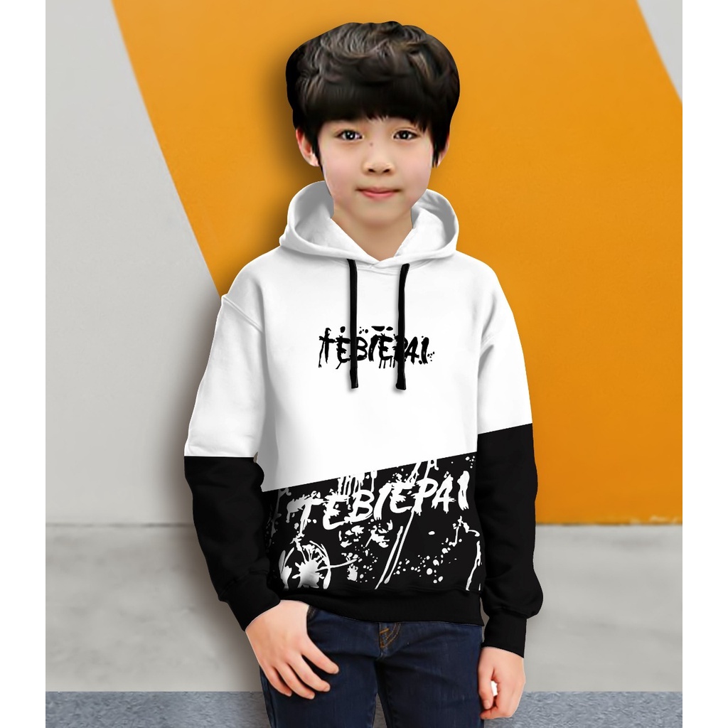 Hoodie Anak Tebiepai Anak Gaming Bahan Fleece Tebal /Jaket Anak Laki Laki/Jaket Anak Terbaru/4-11 TAHUN(FLAVA_STORE)