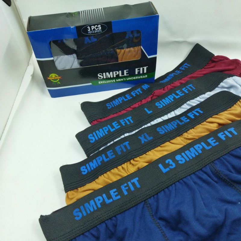 Undies Celana Dalam Pria Polos Merk Simple Fit - ALEXA GROSIR