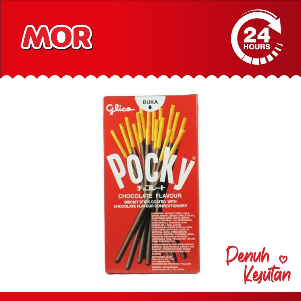 

POCKY Chocolate Stik Biskuit Coklat 47 gr