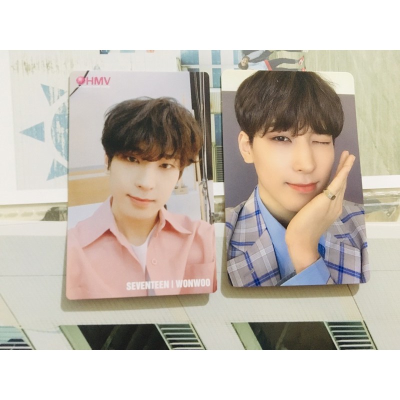 Photocard HMV Seventeen Wonwoo Happy Ending