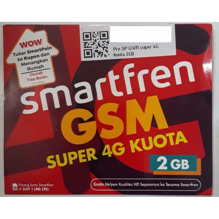 PERDANA DATA SMARTFREN LANGSUNG AKTIF SUPER 4G KUOTA 2 GB