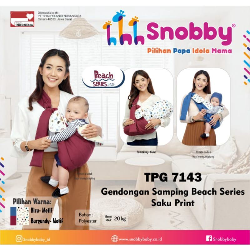 Snobby Gendongan Samping Beach Series Saku Print - TPG7143