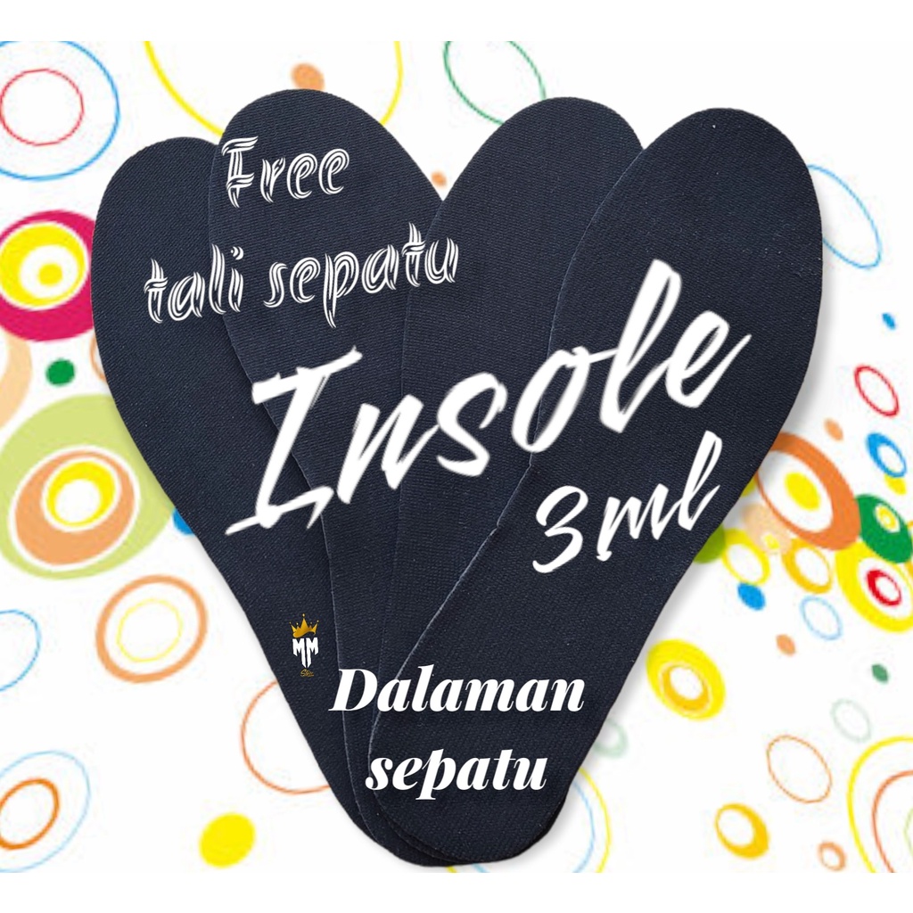 insole sepatu - dalaman sepatu, daleman depatu - alas sepatu empuk - insole sepatu wanita, insole sepatu pria murah berkualitas dengan  ketebalan 3 ml.