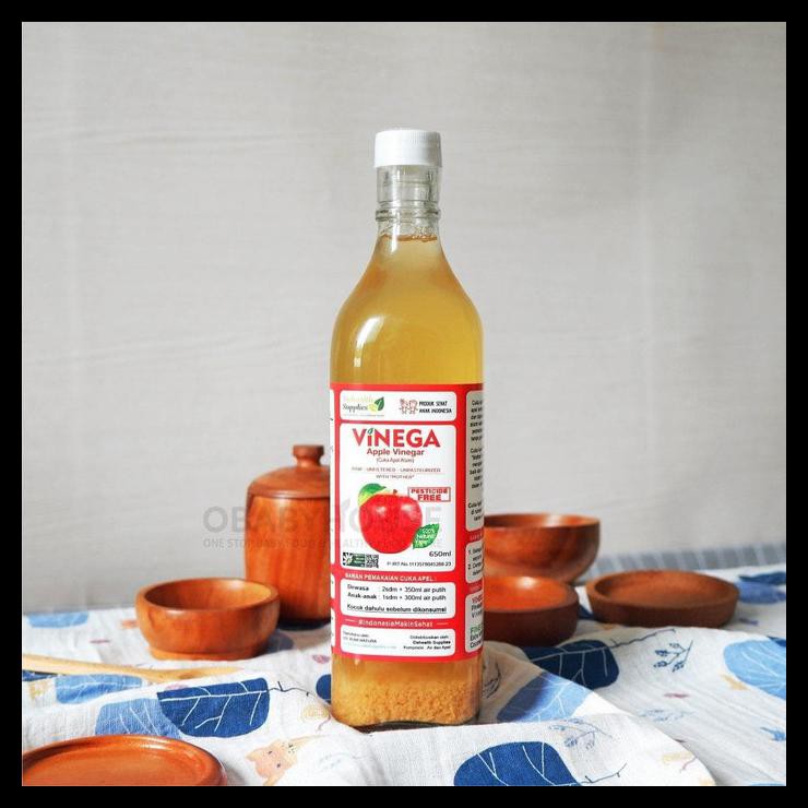 

Promo Dehealth Supplies Vinega Apple Vinegar (Botol Kaca) 650 Ml