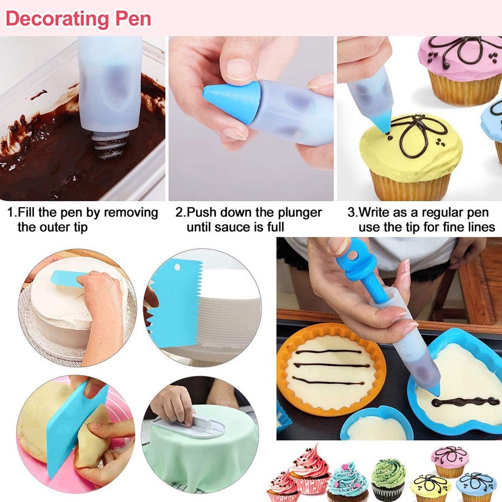 82pcs / Set Spuit Piping Icing Untuk Dekorasi Kue Owt