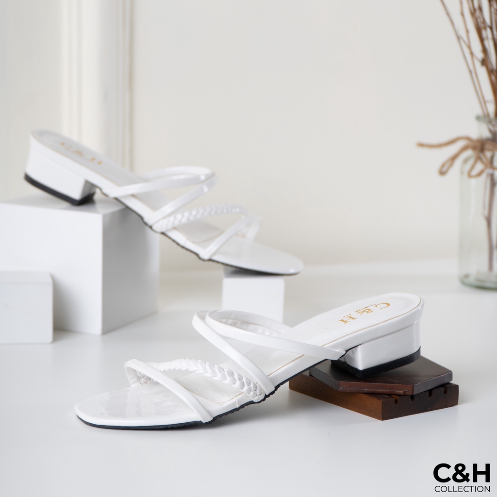 sandal heels wanita rhiana / hak 3cm / sandal hak tahu
