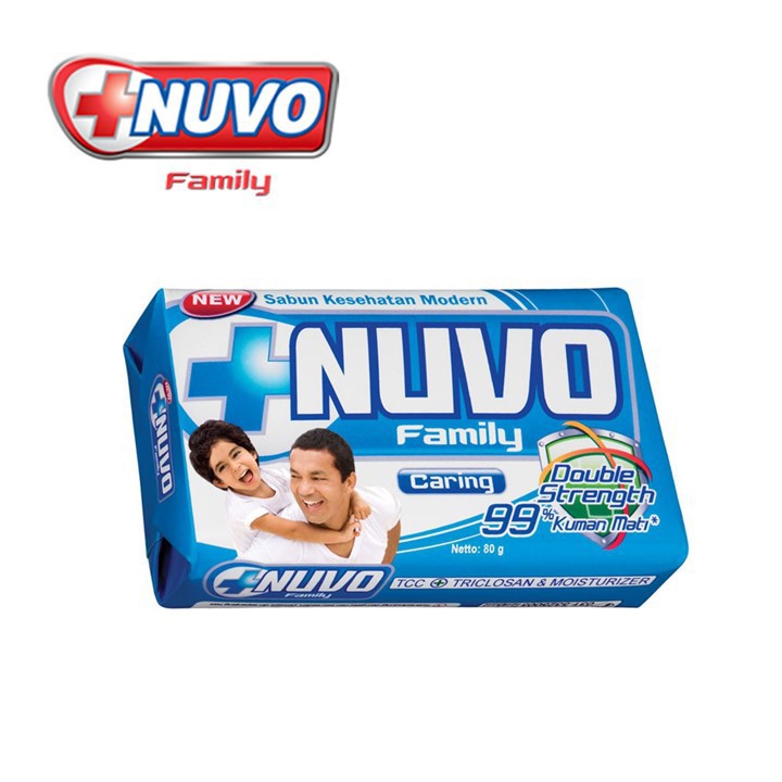 Nuvo Family Sabun Batang Caring Biru 76/80g