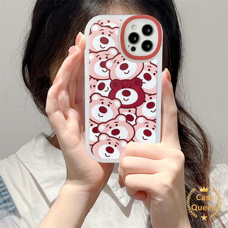 Soft Case TPU Motif Kartun Beruang Coklat Untuk IPhone 6 6s 7 8 Plus 11 12 13 Pro Max X XS Max SE 2020 XR