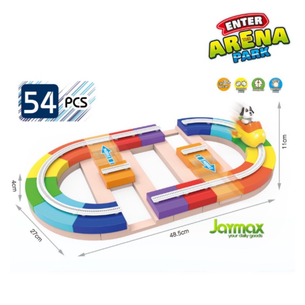 

Arena Park Airplane Blocks / Mainan edukasi Anak / Montessori Toys - 54 Pcs Diskon