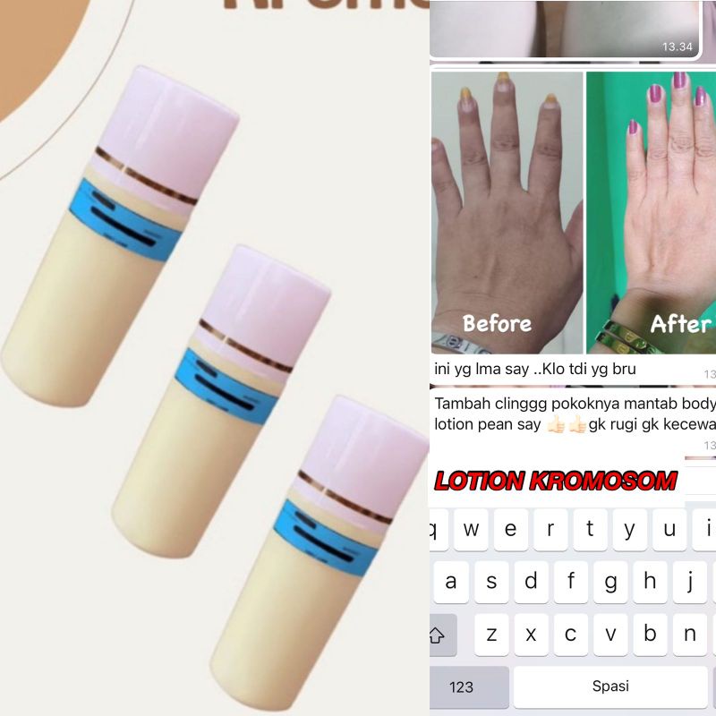 LOTION PEMUTIH KROMOSOM / LOTION DOKTER YANG AMPUH MEMUTIHKAN KULIT SUSAH PUTIH