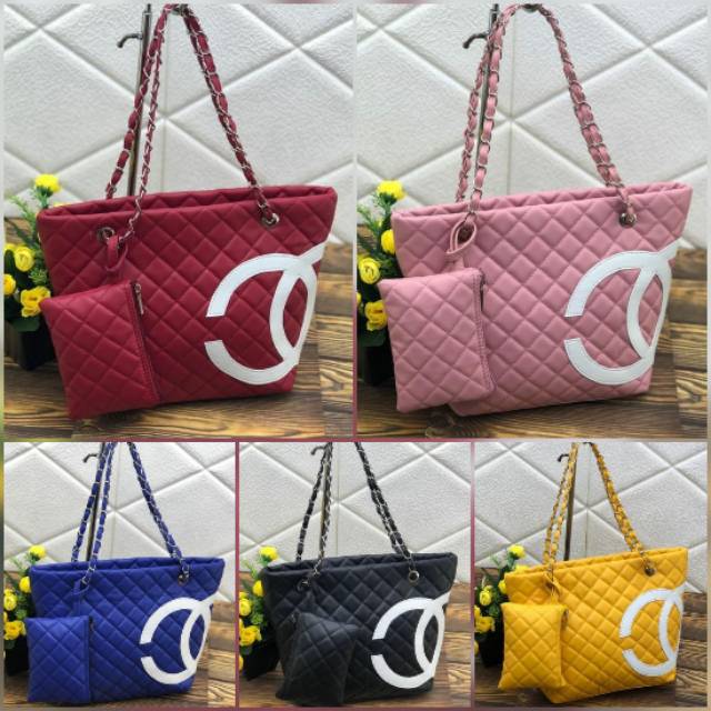 Tas pretty Chanel / tas syr pretty Chanel mom kid / Tas Chanel Dan dompet kecil