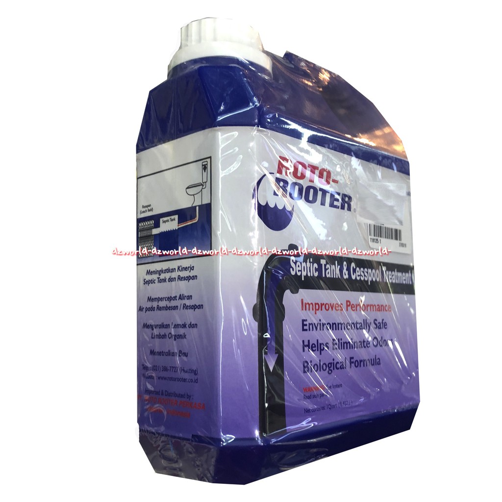 Roto-Rooter Septic Tank &amp; Cesspool Treatment Cairan Untuk Membersihkan Pipa Septic Tank 0.93 Liter