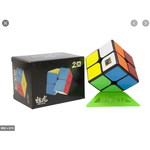 Rubik 2x2 Moyu Meilong 2M 2 M magnet Magnetic Blackbase