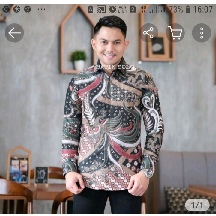 BATIK KEKINIAN BAJU kemeja batik pria lengan panjang terbaru ORIGINAL  PENDEK modern PREMIUM 31